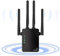 1200Mbps WiFi Extenseur Répétateur, Port Ethernet, Amplificateur Internet, 2.4/5GHz Double Bande Wi-FI Enhancer, Fonctionne avec n'importe Quel routeur Wi-FI, Améliorer Le Signal sans Fil à Domicile