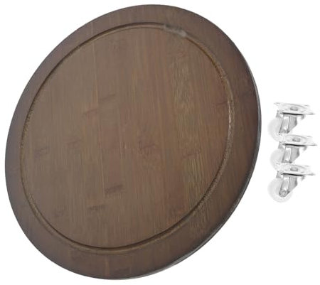 POPETPOP Base Ruote per Piante in Legno Carrello Portavasi con Ruote Girevoli per Ed Esterni Supporto per Trasporto Vasi di e Fioriere Pesanti