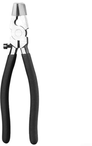 Pince coupante pour verre - Avec embouts en caoutchouc - Mâchoires incurvées - Contrôle de la pression - Pour projets de vitrail