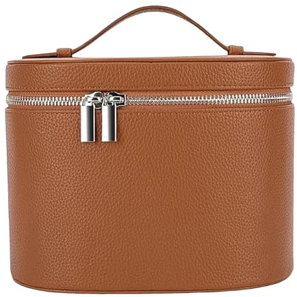 Custodia per cosmetici - Borsa da viaggio portatile, borsa da toilette impermeabile in pelle PU, borsa con cerniera, da spiaggia per auto ferroviaria | Borsa da imballaggio per gioielli da