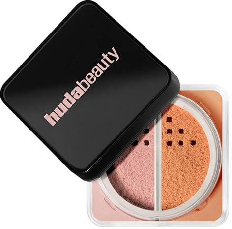HUDA BEAUTY Original | EASY BAKE | Loose Powder DUO - Polvo Suelto Fijador | 2 x 6.5 gramos | by BELLA (PINK PUMPKIN - Pink Velvet Cookie + Pumpkin Pie) 2 X 6.5 g (Paquete de 1))