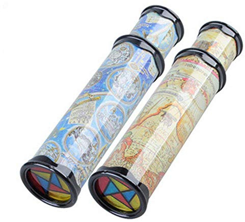 DOPHYRANIX Magic Kaleidoscope, 2 Pack Best Birthday Gift for Children (Two Colors)