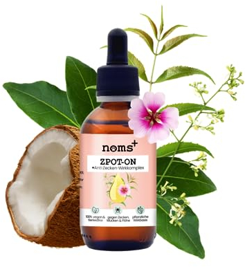 Noms+ Zpot-on Zeckenmittel für Hunde Jahresvorrat | Spot On mit pflanzenbasierten Wirkstoffen & Saltidin | gegen Zecken, Milben, Flöhe, Sandmücken