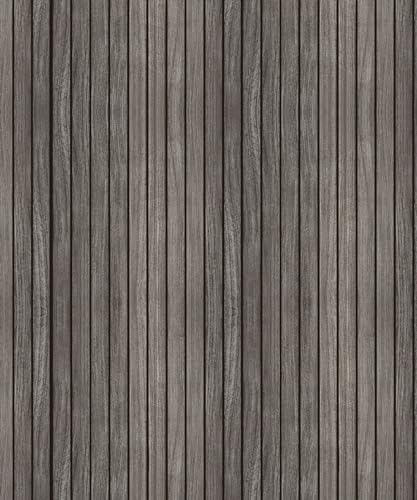 Zofix 3D-Wandpaneel aus Holz – Wandverkleidung in Holzoptik mit Styr Opor – dekorative 3D-Paneele für Heim- und Bürodekoration - Warmes Grau