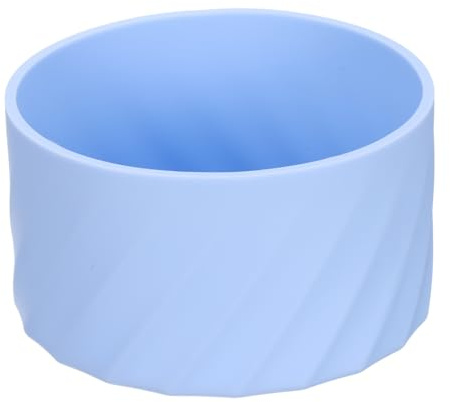 QUARKZMAN Silicone Botte Manchon, Antidérapant Eau Gobelet Bas Manchon Protecteur Couvercle pour Eau Bouteilles Gobelet, Bleu