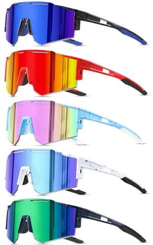DioKiw 5PACK Polarized Kids sunglasses Youth Softball Cycling Sports Sun Glasses Boys Girls UV400 Protection Goggles