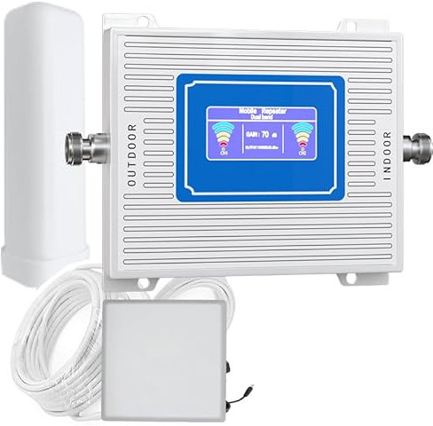 Repetidor de Señal Inalámbrico 4G 3G 2G, Banda 3/20 800/1800 MHz (Banda 3/20)