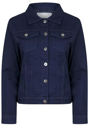 AMARA REYA Women's Stretch Cotton Lightweight Casual Denim Summer Jacket