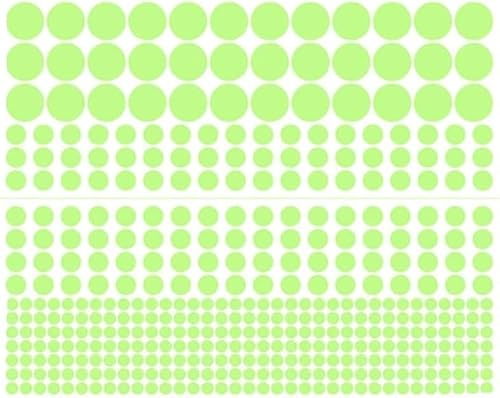 1 Sheet 407 Pcs Glow in The Dark Wall Stickers, Removable Glow in Dark Dots Wall Decals Stickers Room Decor Kit, Adhesive Dots Luminous Ceiling Decals for Kids Bedroom Halloween Home Decoration