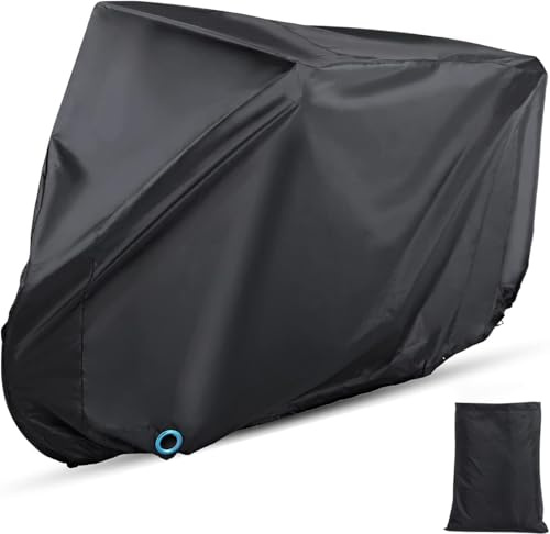 Hanmir Housse de Vélo Housse de Protection pour Vélo Imperméable Anti Poussière/UV/Pluie/Neige avec Trous Anti-Vol & Sac de Rangement