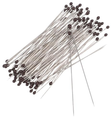 Sosoport Kit de 100 Épingles Droites en Acier Inoxydable 2 pour Spécimens d'Insectes Aiguilles de Prélèvement Ultra-Fines Fixation Précise pour Collections Entomologiques et Lépidoptères