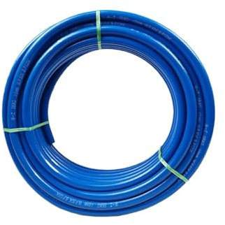 Svetsslang 1 m högtrycksflätad slang, slang för eldningsolja, gas, luft, 8 x 14 mm, för industriell svetsning (blå)