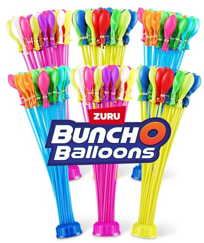 Bunch O Balloons Crazy Color by ZURU, 200+ Rapid-Filling Self-Sealing Water Balloons for Outdoor Family, Friends, Children Summer Fun, Amazon Exclusive (6 Pack)