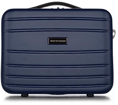 WITTCHEN Necessaire da viaggio Custodia per cosmetici Valigia da viaggio Bagaglio a Mano Cabina Valigia in ABS Borsa da Toilette Rigido Azul Marino Ryanair/Vueling/Iberia/easyJet/Iberia Express
