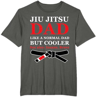 Jiu Jitsu Dad T Shirt Cintura Nera BJJ Arte Marziale Padre Regalo Maglietta