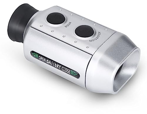 Lazmin -Entfernungsmesser, Outdoor-Handheld-Monokular-Teleskop-Entfernungsmesser-Entfernungsmesser-Tester (Silber)
