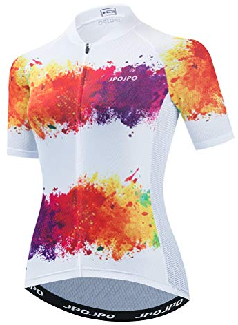 Damen Radtrikot Fahrradshirt Sommer Kurzarm Fahrradbekleidung, Cu0027, XXX-Large
