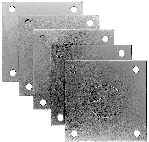 Spechtschutz für Nistkasten 28 mm 5 Stück Fluglochschutz Schutzplatte Abdeckplatte aus verzinktem Metall für Nistkasten Silber