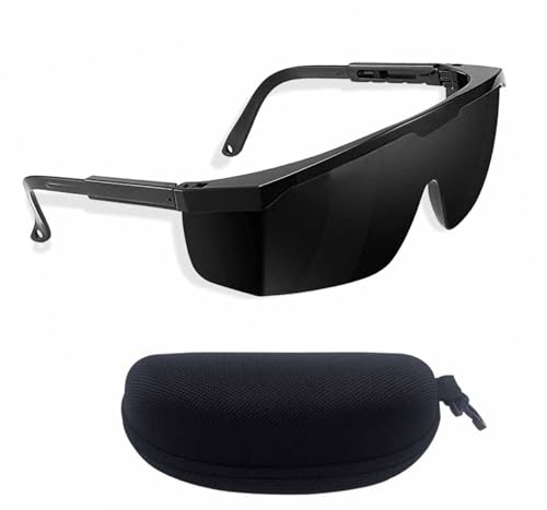 GUOYOU Lunettes de Protection IPL 190-2000nm avec Étui, Protection Laser Pulse, pour D'épilation UV et Graveur