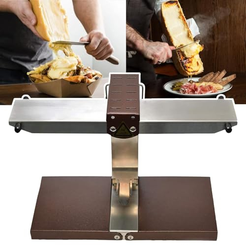 Commercial Cheese Melter Machine, Adjustable 900W Electric Raclette Grill for Home Restaurant, Rapid Heating Raclette Melting Machine