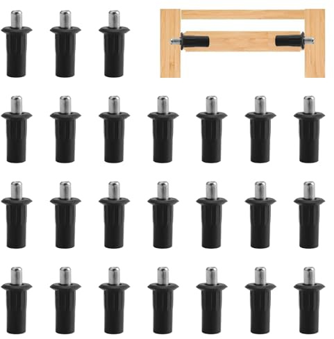 UFURMATE Lot de 24 goupilles de réparation en plastique pour stores et portes d'armoire, goupilles d'amortisseur, broches de support pour meubles et étagères, diamètre 7