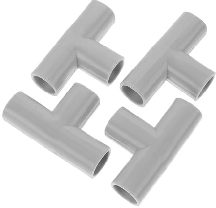 ERINGOGO Conectores En T De PVC para Accesorios De Valla Infantil 4 Piezas para Parque De Juegos Bebé Instalación Rápida En Habitaciones Y Exteriores
