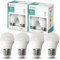 ehomeled E27 LED Mini Kugel Glühbirne Tageslichtweiß (4000K), 470 Lumen 3,4W (=40W), Energiesparende LED-Lampe, Perfekt für Kronleuchter, Nachttischlampen & Schreibtischlampen, 4er-Pack