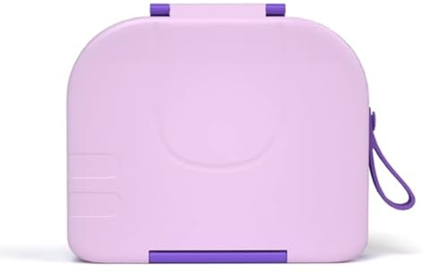 Pick Box - Hot & Cold - 3 Compartment Lunch Box with Food Flask (Purple)