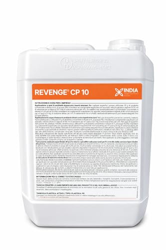 Ossian Revenge CP 10 Insetticida Concentrato Cipermetrina 10% | Antizanzare Tigre e Comune, Mosche e Scarafaggi | Uso Interno ed Esterno | Azione Residuale | Diluizione in Acqua (5 LT)