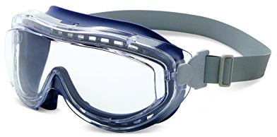 Honeywell Uvex Flex Seal OTG Goggle, Navy Body Clear HydroShield AF Coating, and Neoprene Headband (S3400HS)