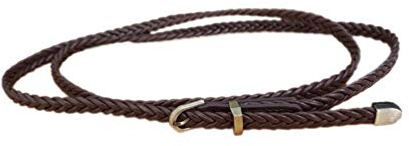 Nureinss - Ceinture tressée - Fine - Pour femme - Idéale pour robe, café, taille unique