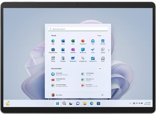 Microsoft Surface Pro 9 13 Tablet Intel Core i5-1245U 8GB RAM 256GB SSD Windows 11 Pro Platinum - QF1-00003-BD