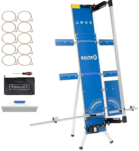 BAUTEC GAZELLE Modell 6 » Styroporschneider 200 Watt / 1.300mm » freistehend + erweiterte Auflage » inkl. 10 Schneidedrähte, Gerüsthalterung, Schleifraspel, 6 Styrogrips » Heißdrahtschneider