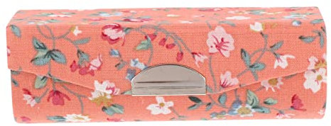 FRCOLOR Porta Rossetto Con Fiore Ricamato Retrò Piccolo Astuccio Per Il Trucco Con Specchio Per Donna Essenziale Da Viaggio