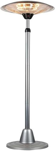 Estufa de terraza halógena 3000W, con diseño eficiente y calefacción rápida, ideal para exteriores y climatización en eventos.