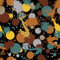 ReWallpaper Selbstklebende Tapete Schwarz Klebefolie Schwarz Muster Punkte Tapete Bunt Kinderzimmer Boho 44.5cm×3m Folie für Möbel Schwarz Gold Kindermöbel Wände Selbstklebende Folie Geometrisch