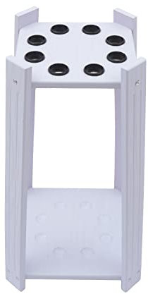 Alnemy Billiard Queue Halter,Queueständer Pool Queue Rack Billard Zubehör zur Aufbewahrung von Billard Kö und Billardkugeln für Heim/Verein Billardwerkzeugen (Weiß)