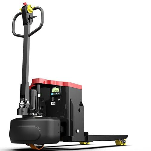 Transpaleta- Carretilla elevadora con plataforma elevadora con báscula incorporada for uso industrial y de almacén de servicio pesado, capacidad de 6600 libras con un peso de horquilla de 46 x 21 ,