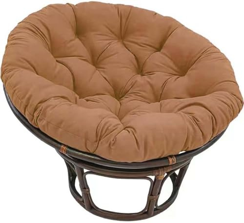 BUNQQF Grand Coussin Rond pour Chaise Papasan, Coussin Épais pour Chaise Suspendue pour l'Extérieur, Coussin de Siège pour Panier Suspendu en Rotin, Coussin de Remplacement pour Nid d'Oeuf