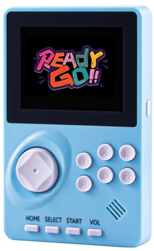 Kids Handheld Video Game Console Built in 100 16-bit Games, Handheld Retro Gaming Console, Trave-friendly Game Console, 2.8 Color Screen, Rechargeable Battery, Handheld Game Console for Boy Girl