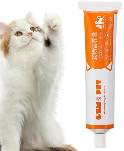 Pasta per capelli per gatti, prelibatezze per i gatti | Dereali da gatto naturale sano da 120 g multiuso | Pasta per animali domestici non irritanti per la cura del viaggio di allenamento per la toele