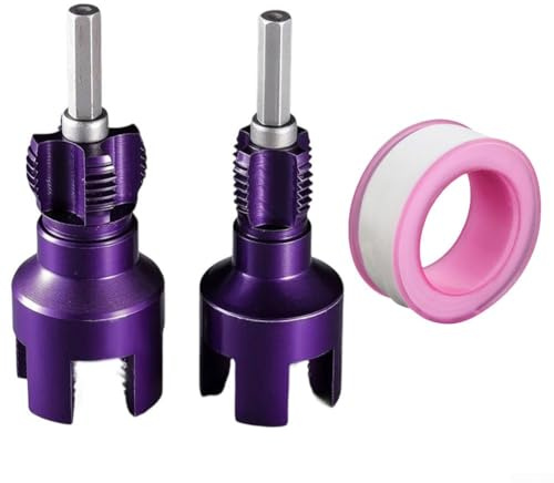 Fresa per filettatura interna esterna, 20 mm, 25 mm, strumento per filettare tubi dell'acqua, struttura in metallo integrata (20 mm + 25 mm)