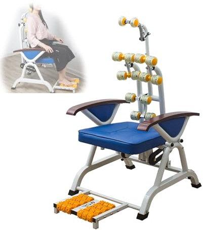 Silla de masaje para alivio de cuello, cintura y pies, no eléctrica, altura ajustable, diseño duradero para el hogar y la oficina, ideal para estilos de vida sedentarios