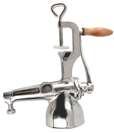 Cloimei Exprimidor de hierba de trigo de acero inoxidable Extractor de prensa manual Máquina de jugo de alta eficiencia para hierba de trigo Espinacas Verduras Frutas Herramienta d