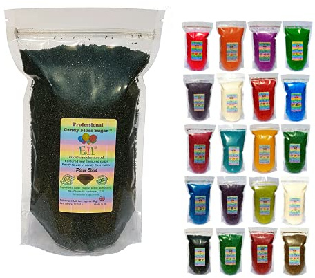 Candy Floss Cotton Sugar EverydayisFriday Black ORIGINAL1 KG - Ready to Use in Your Machine