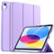 drivego Hülle für iPad 11 Generation A16 2025/10 Generation 2022/ (11/10.9 Zoll) mit Stifthalter, Trifold Ständer, Auto Ruhen/Wecken, Flexible TPU Cover Hülle für iPad 10. Gen/11. Gen, Lila