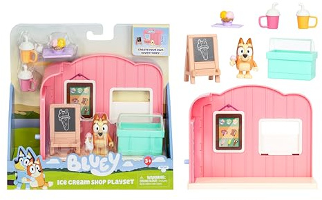 BlueY Mini set da gioco per gelateria. Include statuetta da bingo con articolazioni mobili e accessori