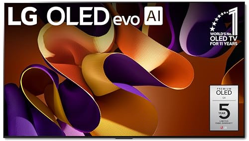 LG 77-Inch Class OLED evo G4 Series Smart TV 4K Processor Flat Screen with Magic Remote AI-Powered with Alexa Built-in (OLED77G4WUA, 2024)