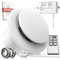 SBONNI 4 Inch Bathroom Extractor Fan with Humidistat, Thermostat, Timer, Remote Control – Powerful, Silent Ventilation Fan with Real Time Humidity & Temp Display for Ceiling Wall (With Plug)