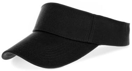 Visor Cap, Sun Visor Hat, Sonnencap, Sportlicher Sonnenhut, Visoren Cap Damen Sport, Unisex, Geeignet für Kinder, Jugendliche, Ballspielen, Laufen und Andere Outdoor-Aktivitäten(Schwarz)